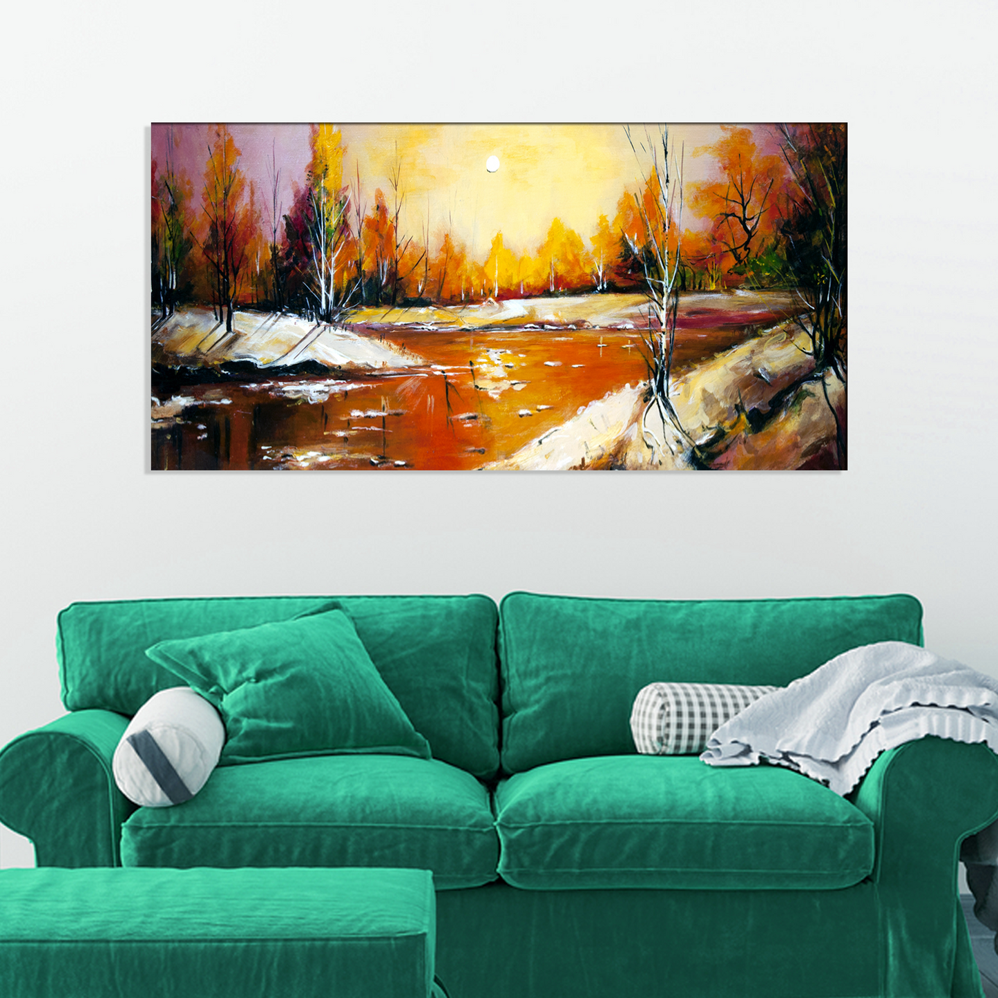 Abstract Forest Canvas Print Wall Painting