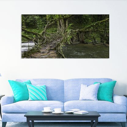 Forest & River Canvas Print Wall Painting