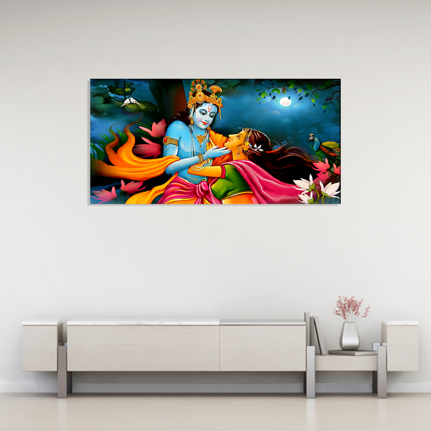 Radha krishna Canvas Print Wall Painting