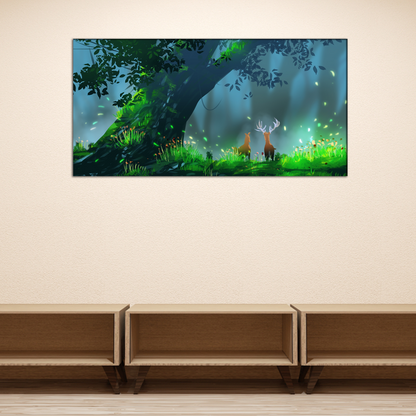 Couple Deers  Canvas Print Wall Painting