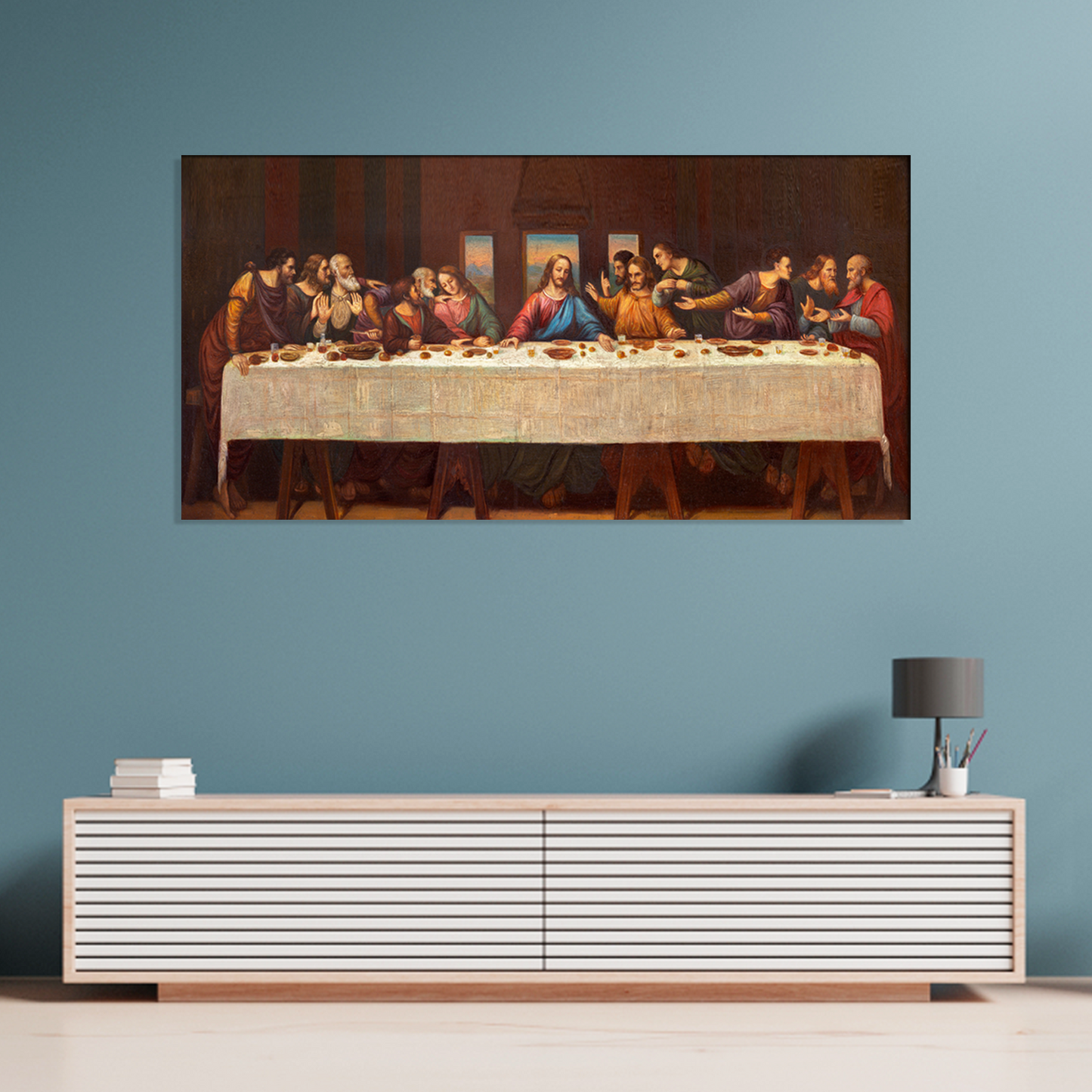 Last supper of Jesus & His Disciples Canvas Painting