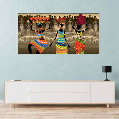 Modern Art Women Canvas Print Wall Painting