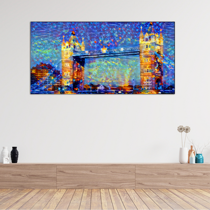 Tower Bridge Modern Art Canvas Print Wall Painting