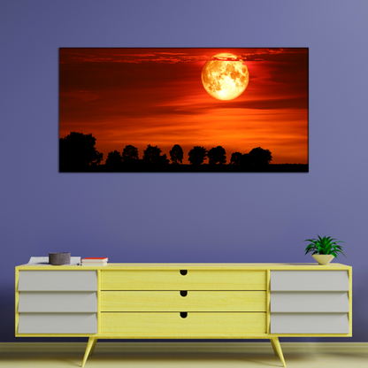 Abstract Sunset Canvas Print Wall Painting