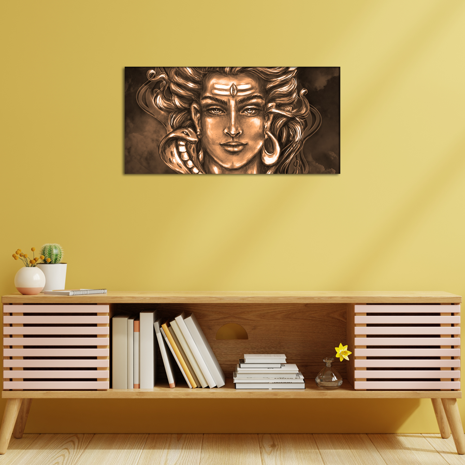 Wall Painting of Lord Shiva For Living Room