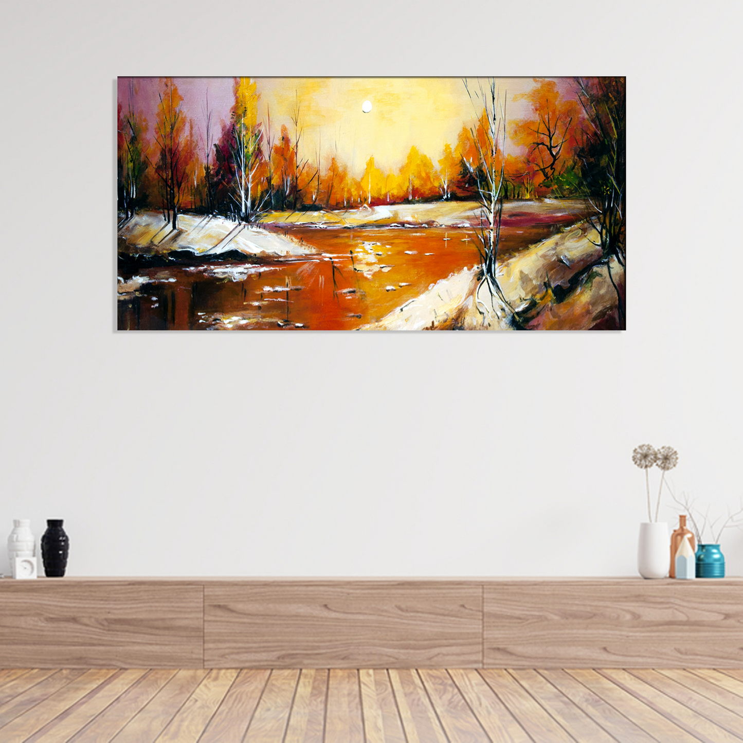 Abstract Forest Canvas Print Wall Painting