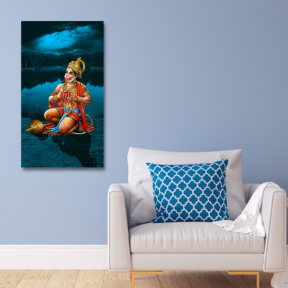 Lord Shri Hanuman ji Religious Canvas Print Wall Painting