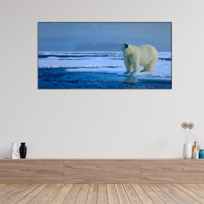 Big Polar Bear Animal Canvas Wall Painting