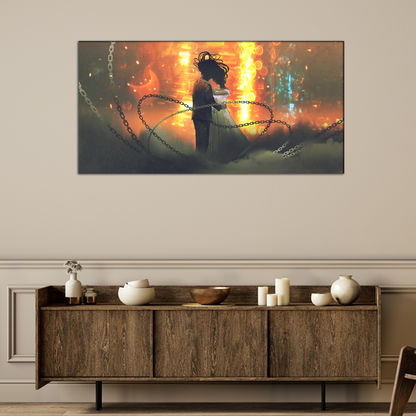 Couple Canvas Print Wall Painting