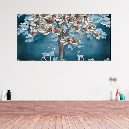 Leaf Tree Canvas Print Wall Painting