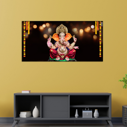 Lord Ganesh Religious Canvas Print Wall Painting