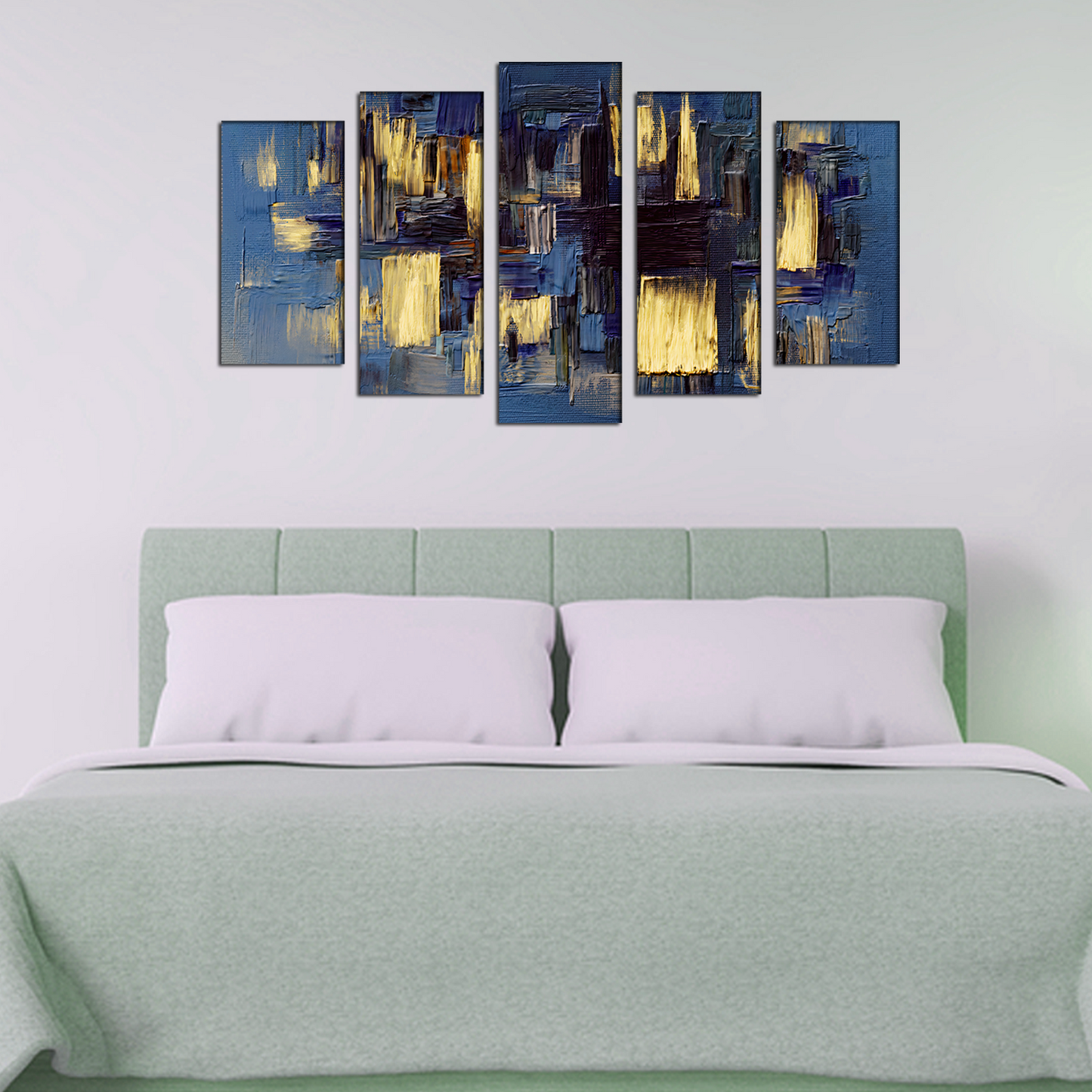 Abstract art MDF wall panel painting