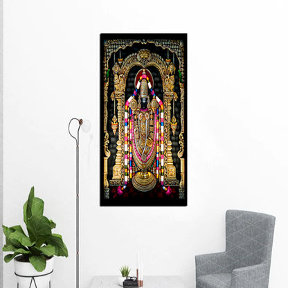 Devotional Tirupati Balaji Canvas Wall Painting