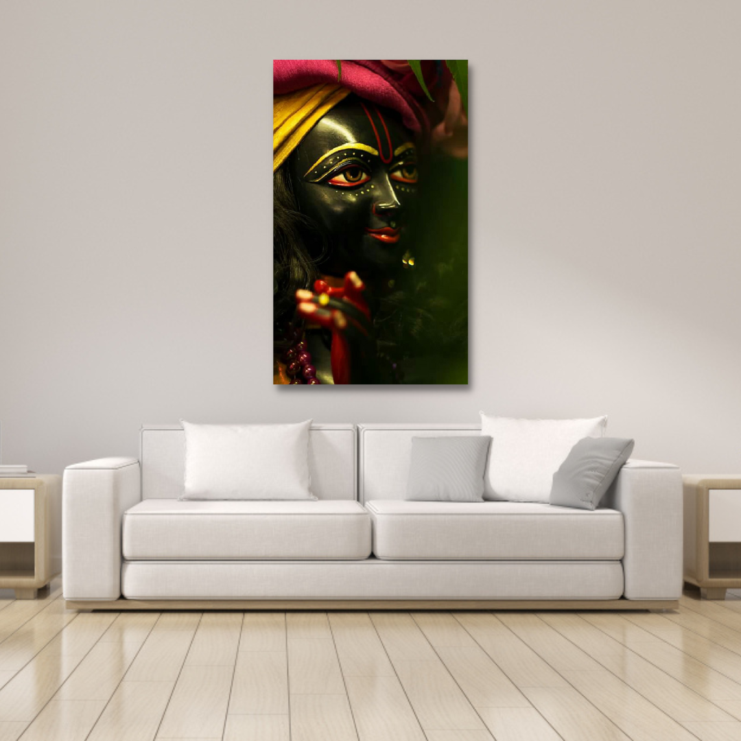 Lord Shyam/ Krishna Religious Canvas Wall Painting