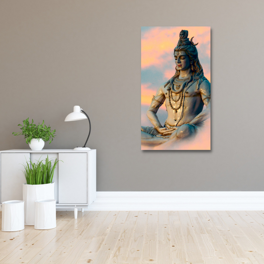 meditating lord shiva 