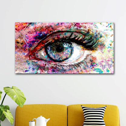 Beautiful Colorful Eyes Modern Art Canvas Wall Painting