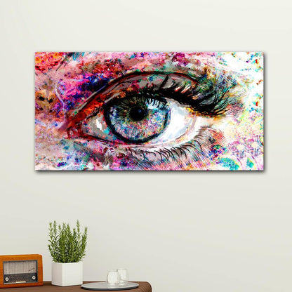 Beautiful Colorful Eyes Modern Art Canvas Wall Painting