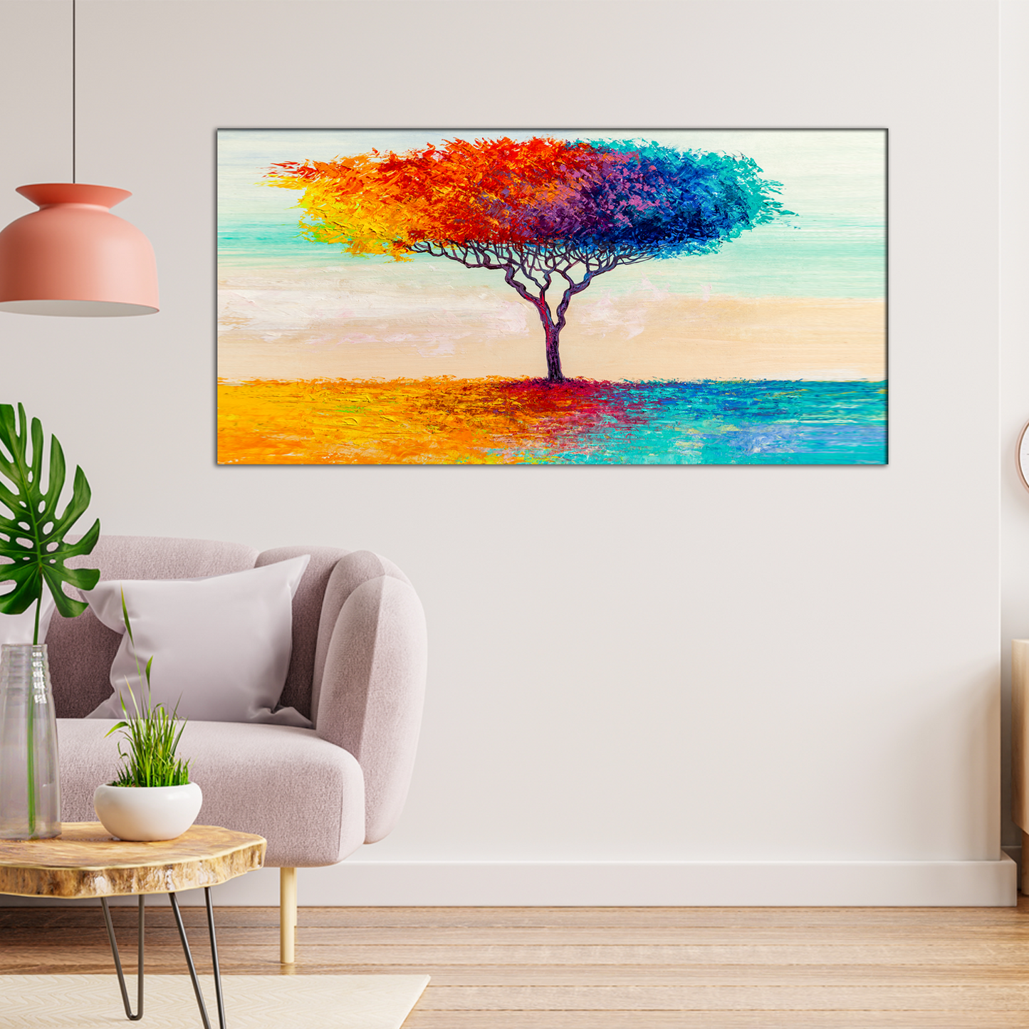 Colorful tree Canvas Wall Painting