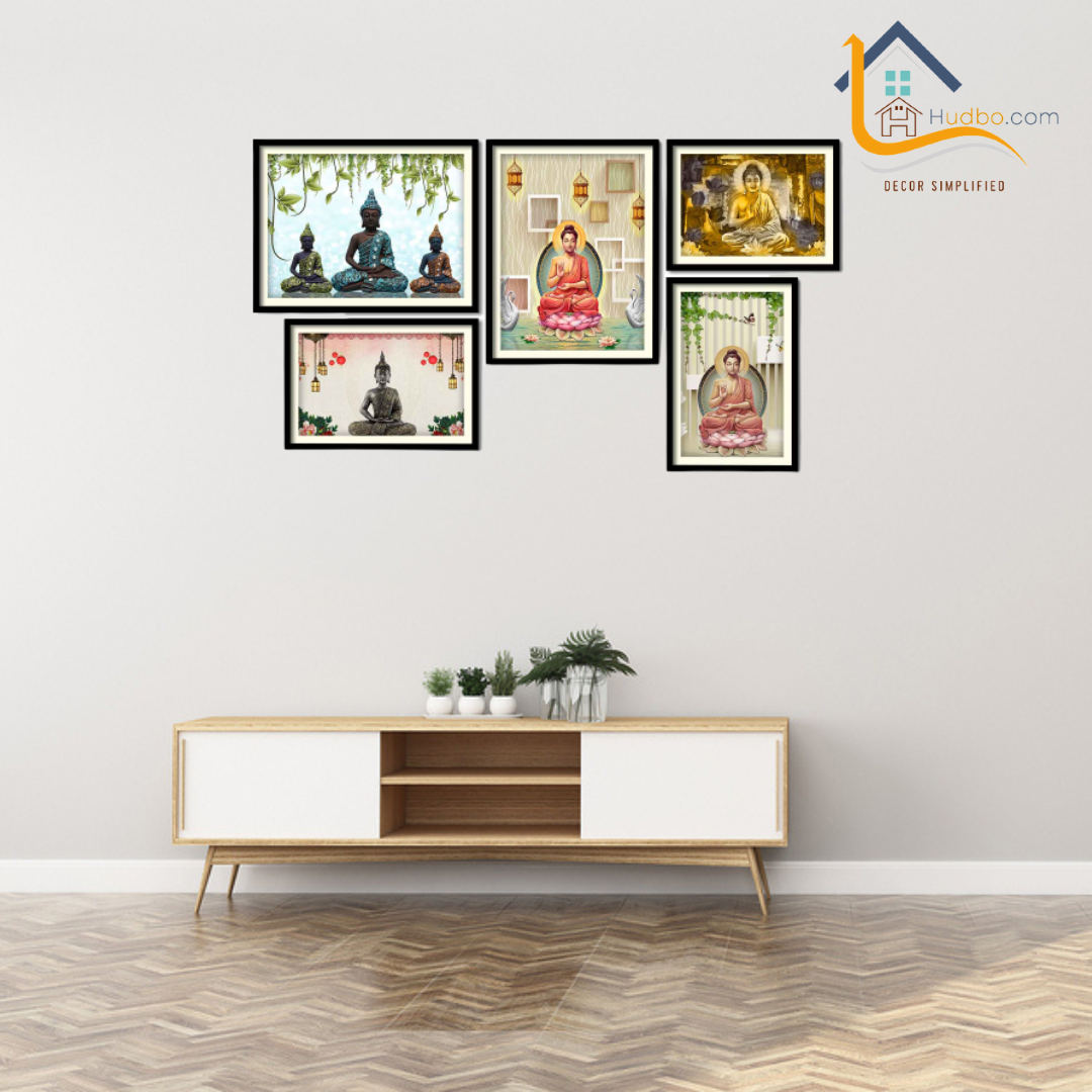 Buddha Wall Frames Set of Five