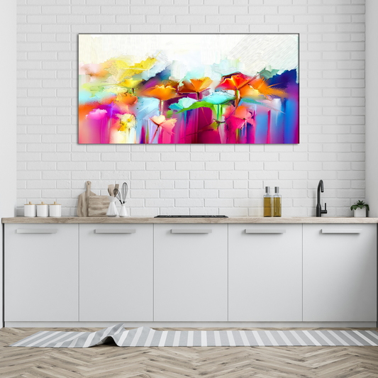 Multicolored Abstract Canvas Print Wall Painting