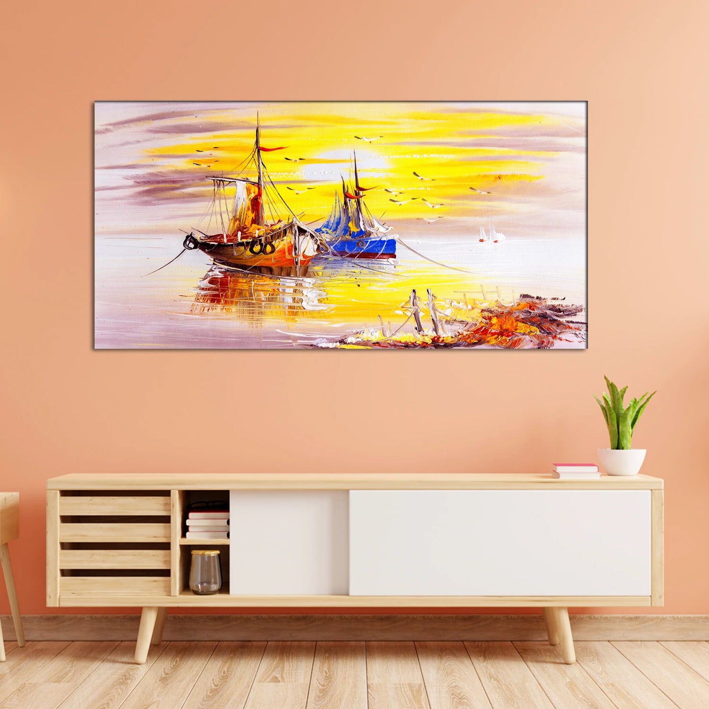 Abstract Seascape Print Wall Painting