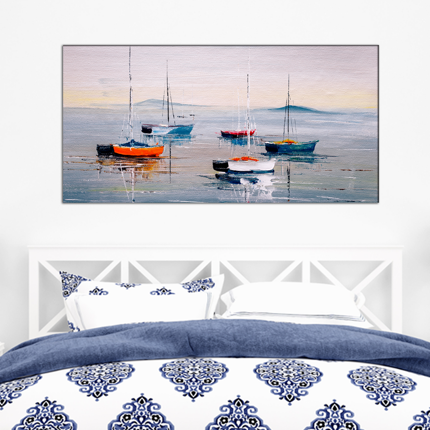 Boat abstract Canvas Print Wall Painting