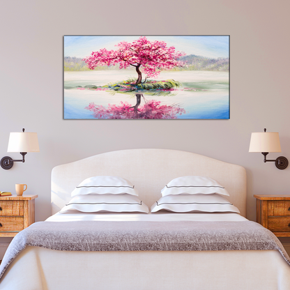 Japanese Cherry Blossom Tree Canvas Print Wall Painting