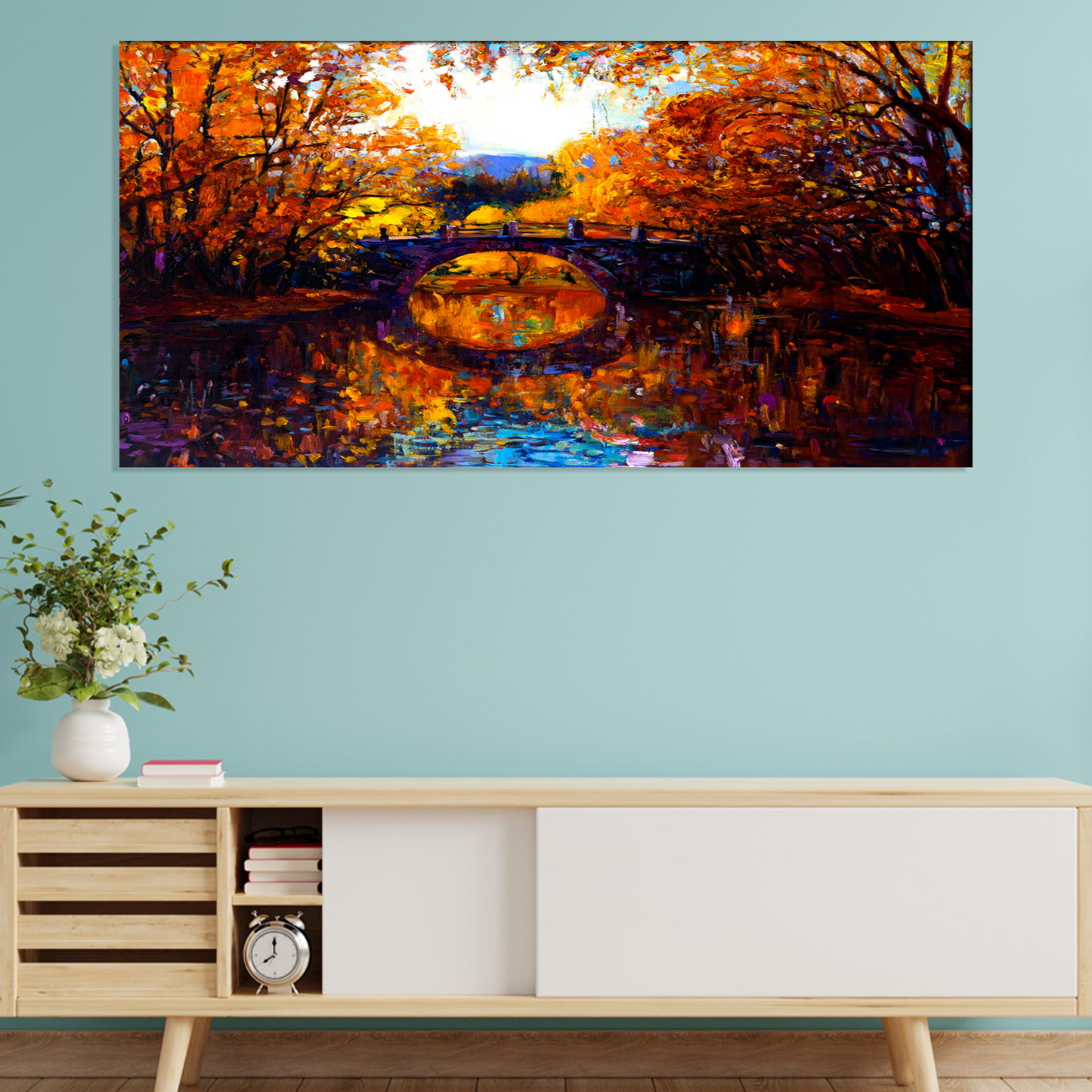 Autumn Forest Tree Canvas Print Wall Painting