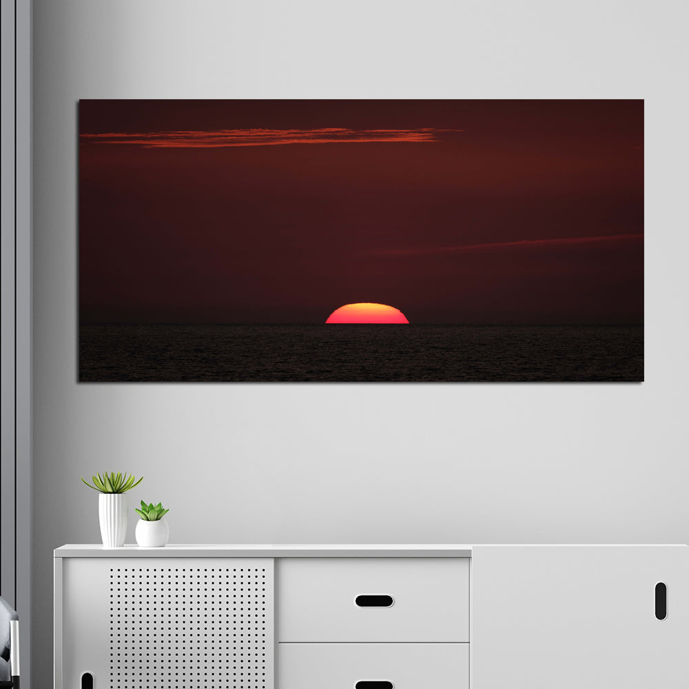 Sunset Blood View Canvas Wall Painting
